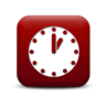 Rotes Uhr Symbol